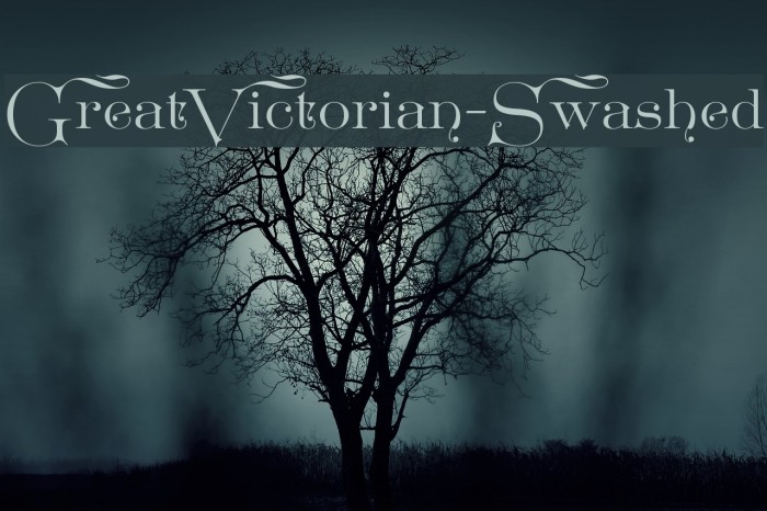 GreatVictorian-Swashed Font examples
