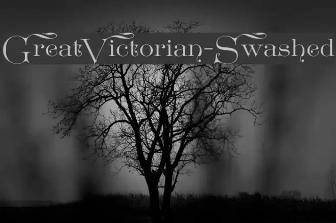 GreatVictorian-Swashed Font examples