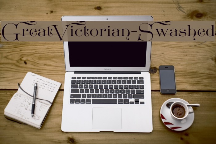 GreatVictorian-Swashed Font examples