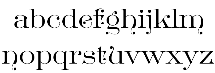 GreatVictorian-Swashed Font LOWERCASE