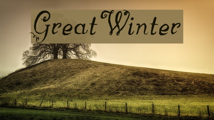 GreatWinter Font examples