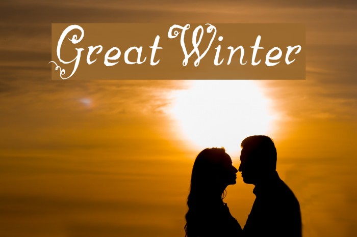 GreatWinter Font examples