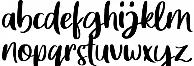 GreatWishes Font LOWERCASE