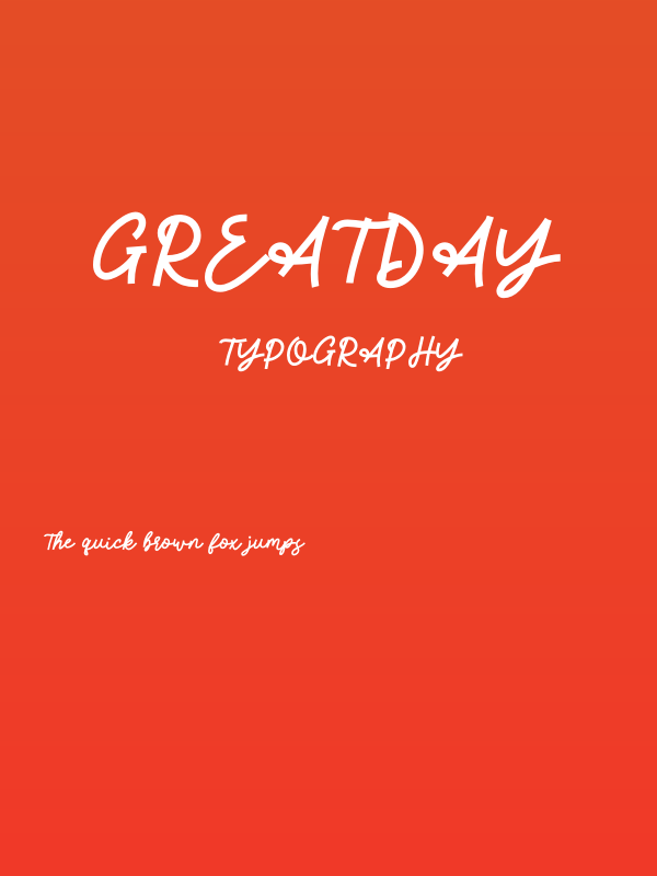 Greatday Poster