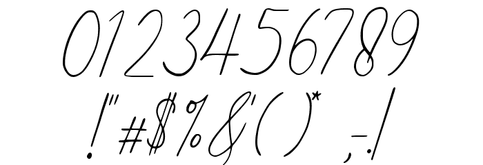 Greater Delight Demo Version Font OTHER CHARS