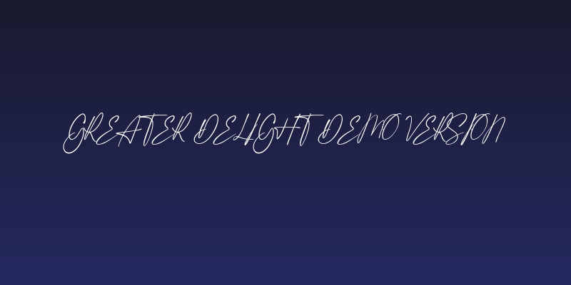 Greater Delight Demo Version Social Header