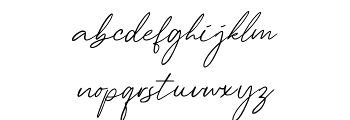 Greater Delight Demo Version Font LOWERCASE