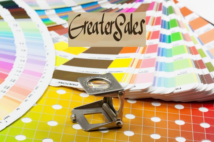 GreaterSales Font examples