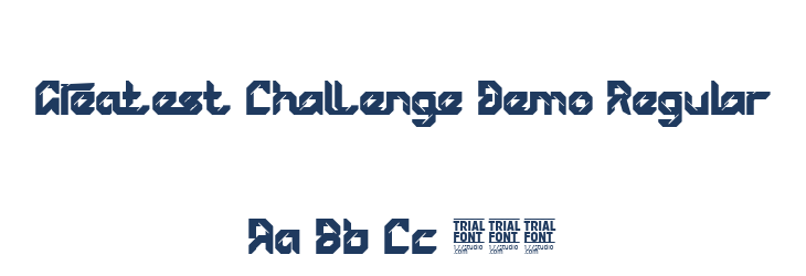 Greatest Challenge Demo Regular Font Preview