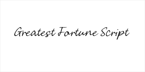 Greatest Fortune Script Logo