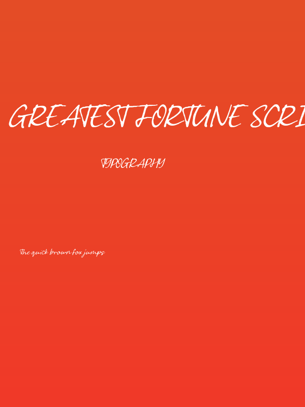 Greatest Fortune Script Poster