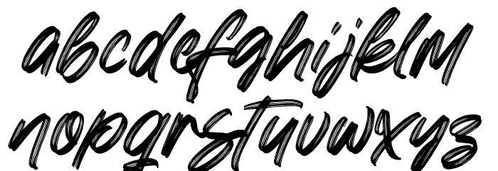 Greatest Richmond Alternate One Font LOWERCASE