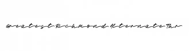 Greatest Richmond Alternate Thr  Frei Schriftart Herunterladen