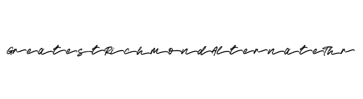 Greatest Richmond Alternate Thr  font caratteri gratis