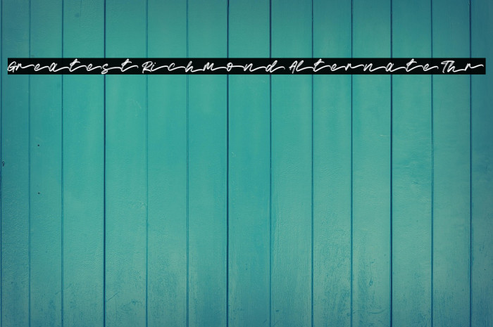 Greatest Richmond Alternate Thr Example 3