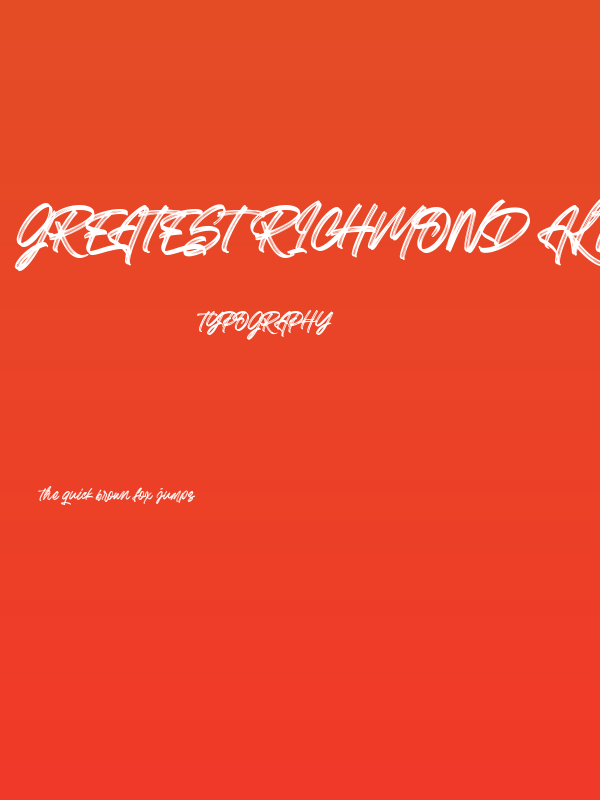 Greatest Richmond Alternate Two Poster