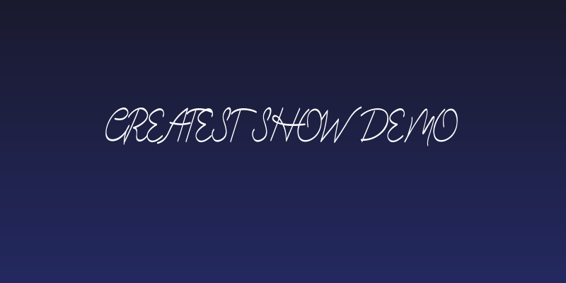 Greatest Show Demo Social Header