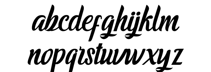 GreatestScript Font LOWERCASE