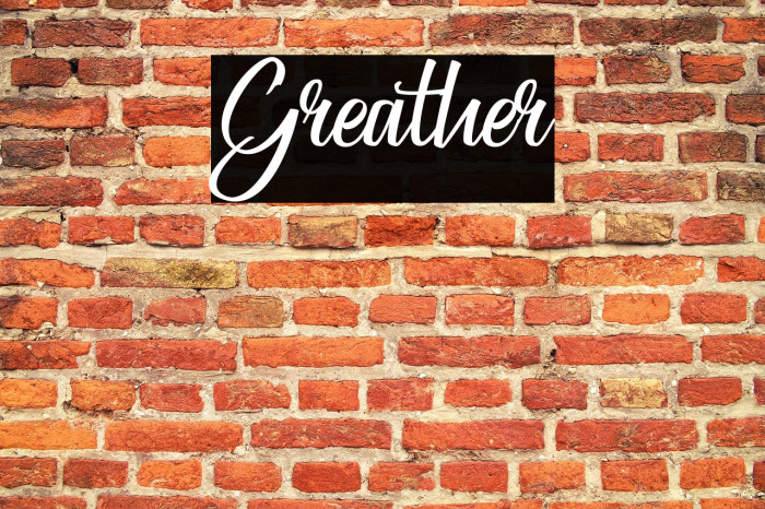Greather Example 1