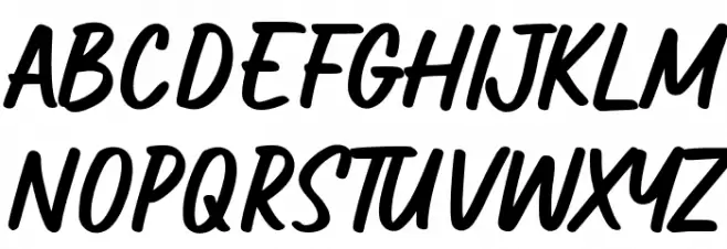 Greathy Schriftart Groß