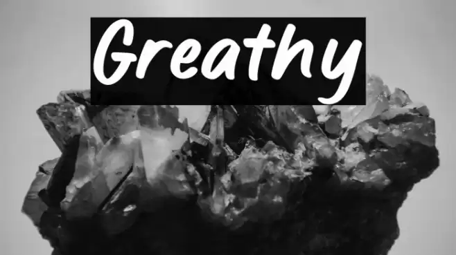 Greathy خط examples