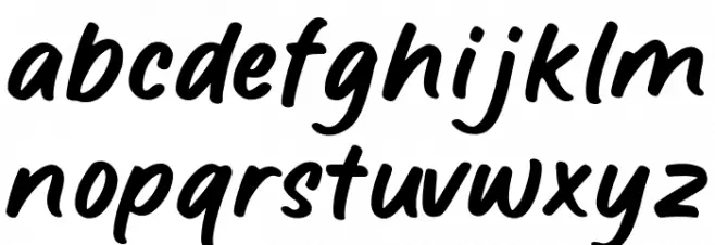 Greathy 字体 小写