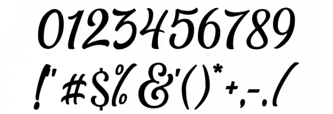 GreatlyDEMO Font OTHER CHARS