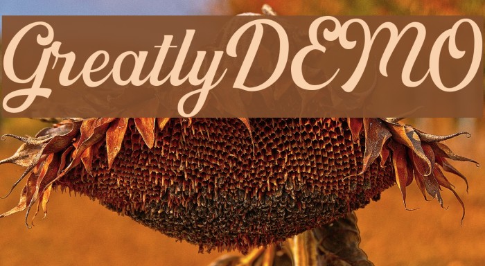 GreatlyDEMO Font examples