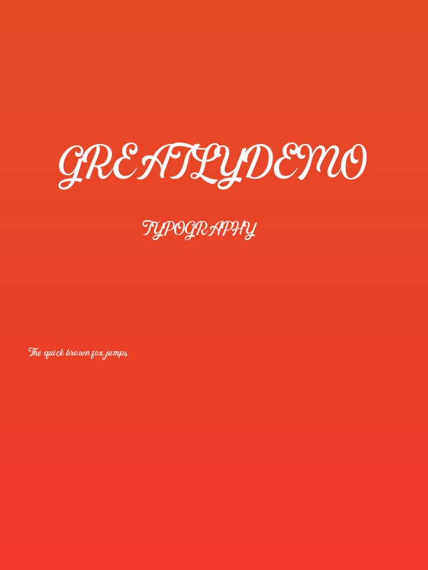 GreatlyDEMO Poster