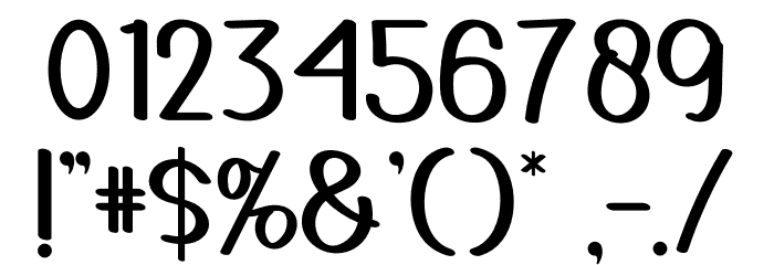 Greats Loves Font OTHER CHARS