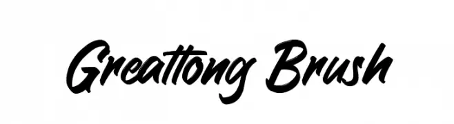 Greattong Brush  font caratteri gratis