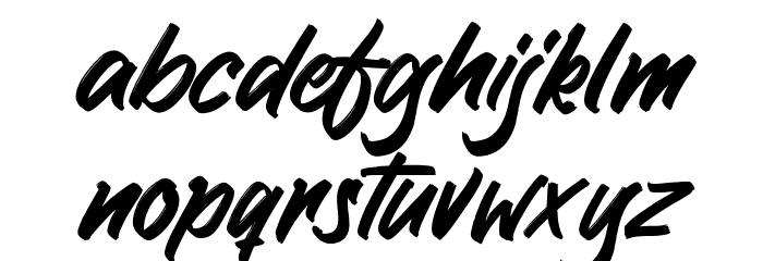 Greattong Brush Шрифта строчной