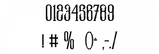 GreatureDemo Font OTHER CHARS