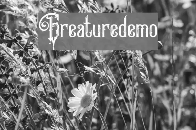 GreatureDemo Font examples