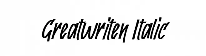Greatwriten Italic  les polices de caractères gratuit tlcharger