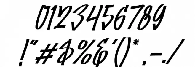 Greatwriten Italic Font OTHER CHARS