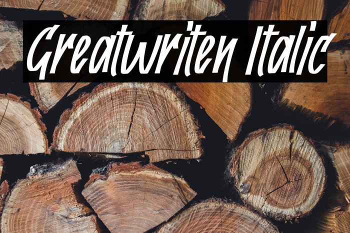 Greatwriten Italic Example 1
