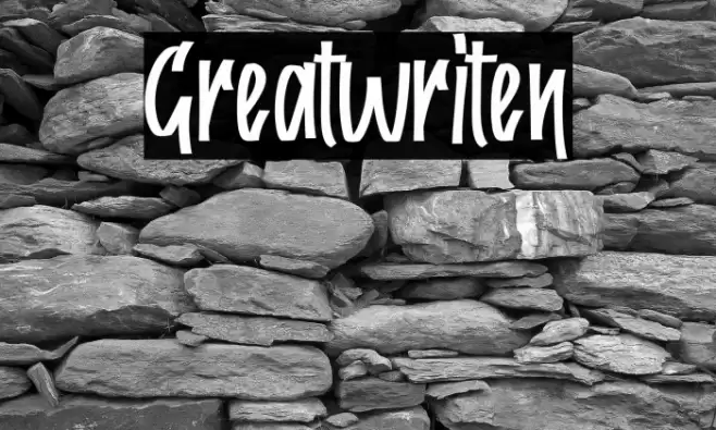 Greatwriten Font examples
