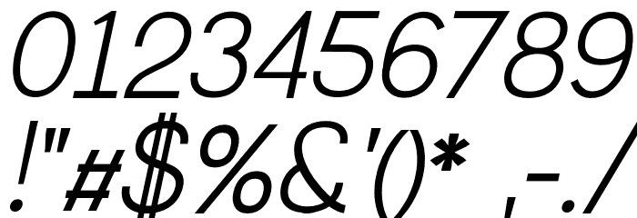 Greback Grotesque PERSONAL Italic Font OTHER CHARS