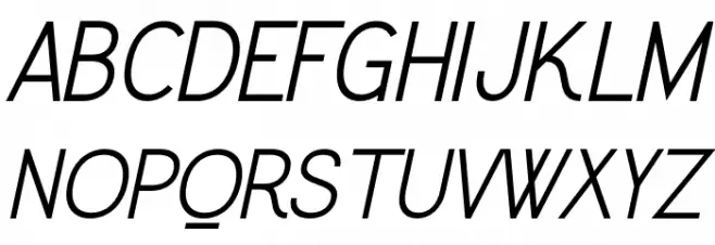 Greback Grotesque PERSONAL Italic Fuentes MAYÚSCULAS