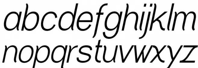 Greback Grotesque PERSONAL Italic Polices MINUSCULES