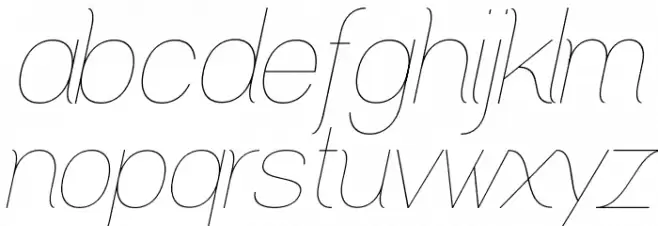 Greback Grotesque PERSONAL Light Italic Font LOWERCASE