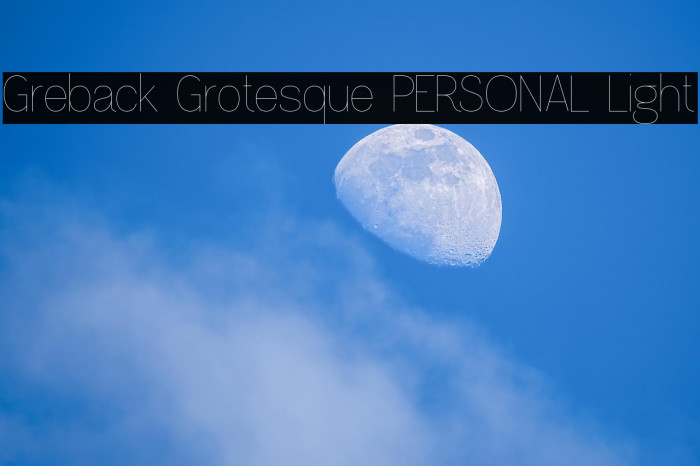 Greback Grotesque PERSONAL Light Example 3