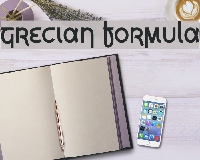Grecian Formula Font examples