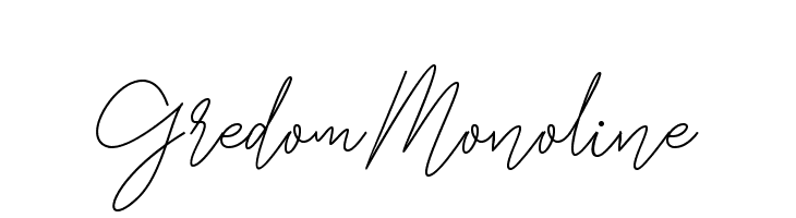 GredomMonoline  font caratteri gratis