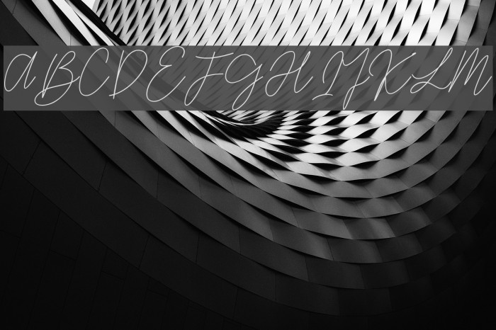 GredomMonoline Font examples