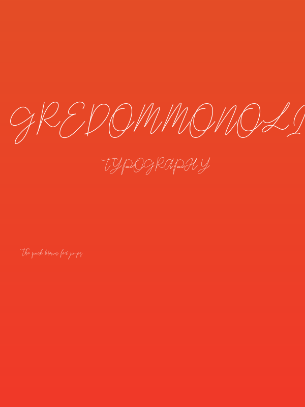 GredomMonoline Poster