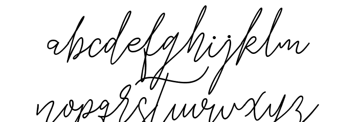 GredomMonoline Font LOWERCASE