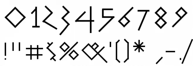 GreeKish Font OTHER CHARS