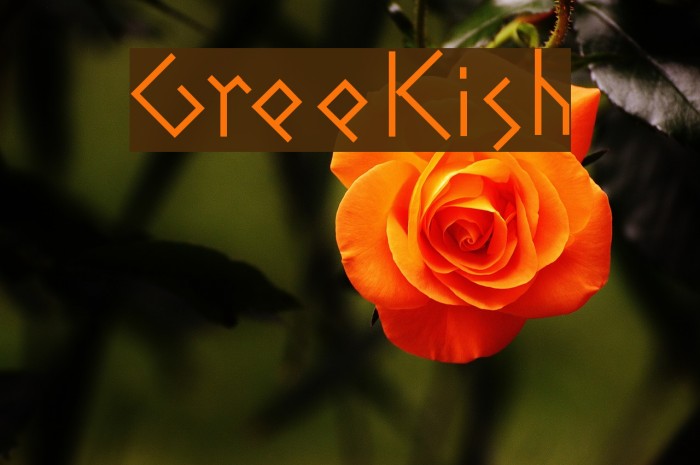 GreeKish Font examples